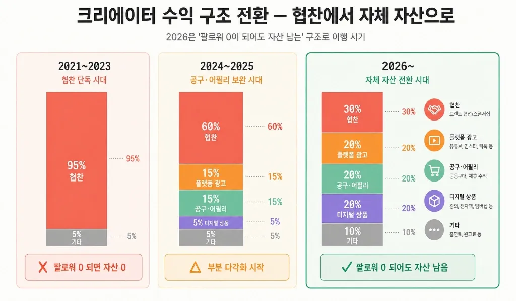 협찬만으로는 한계 — 내 이름으로 상품 만드는 크리에이터의 4가지 길 (디지털·굿즈·브랜드·콜라보) - 이미지 1